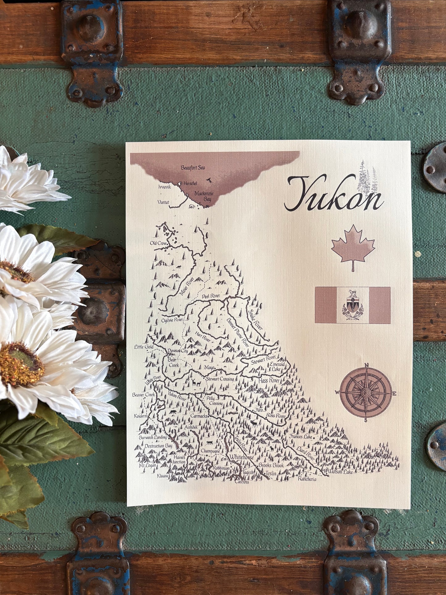 Yukon Vintage Map