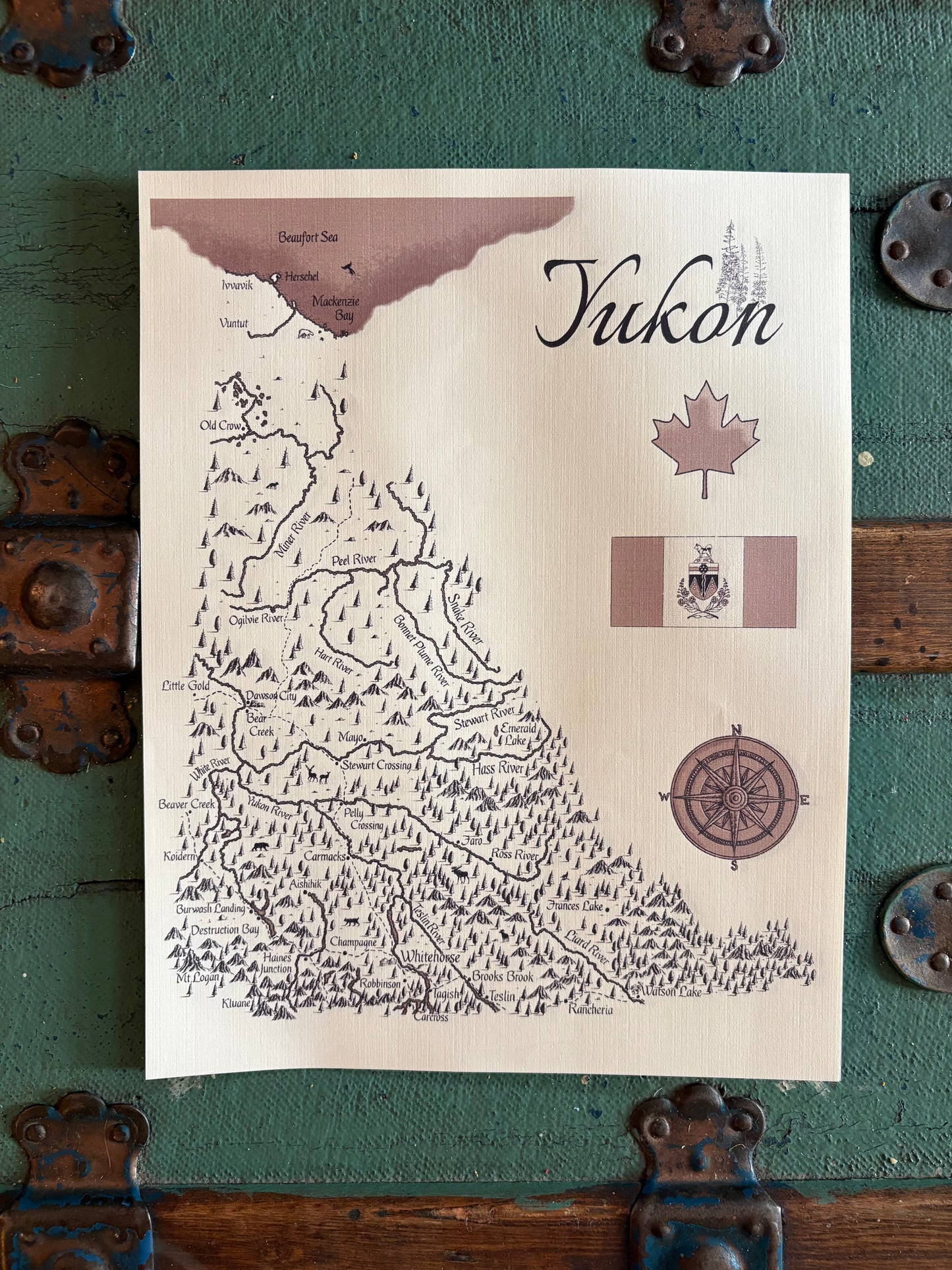 Yukon Vintage Map